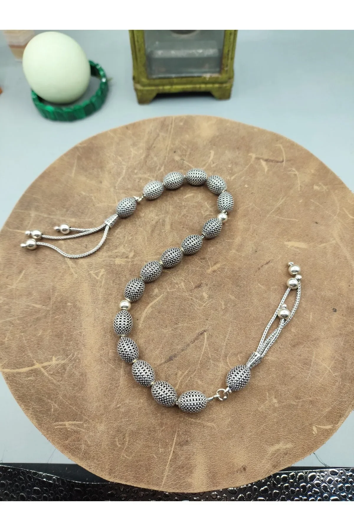 925 Ayar Gümüş Tesbih Fizyon Zaza Model El İşçiliği
