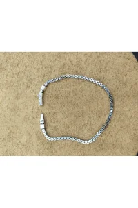925 Ayar Gümüş Bileklik Kutu Zincir Model 21 cm 7 Gram