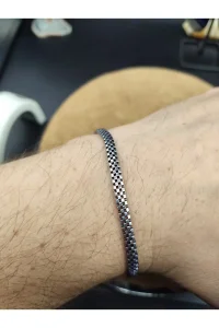 925 Ayar Gümüş Bileklik Dama Zincir Model 20 cm 6 Gram
