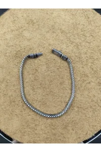 925 Ayar Gümüş Bileklik Dama Zincir Model 20 cm 6 Gram