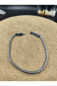 925 Ayar Gümüş Bileklik Dama Zincir Model 20 cm 6 Gram