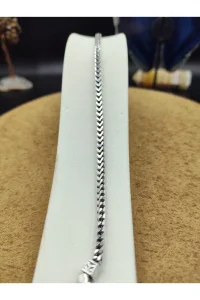 925 Ayar Gümüş Bileklik Balıksırtı Zincir Model 20 cm 8,4 Gram