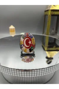 Erkek Gümüş Yüzük 16 Türk Devleti 925 Ayar