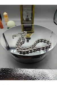 925 Ayar Gümüş Tesbih Erkek Fizyon Model El İşçiliği