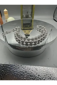 925 Ayar Gümüş Tesbih Oksitli Arpa Kesim Fizyon Model