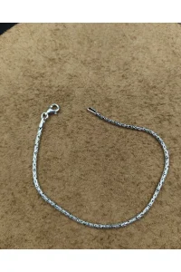 925 Ayar Gümüş Bileklik Kral Zincir Model Sade 20 cm 4,5 Gram