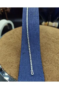 925 Ayar Gümüş Bileklik Kral Zincir Model Sade 20 cm 4,5 Gram