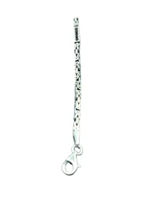 925 Ayar Gümüş Bileklik Kral Zincir Model Siyah Taşlı 21 cm 7,7 Gram