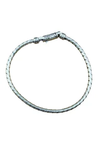 925 Ayar Gümüş Bileklik Erkek Örgü Model Rodyum Kaplama 14,3 Gram