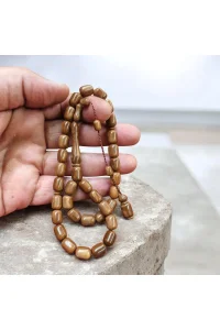 Doğal Kuka Temiz İşçilik (8x11 mm) Kapsül Kesim Tesbih