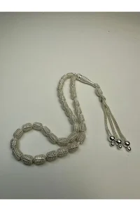 925 Ayar Gümüş Fizyon Kapsül Kesim Tesbih El Yapımı