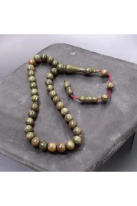Pelesenk Ağaç Tesbih Küre Kesim 10x10 mm - Sistem Püsküllü 30 cm